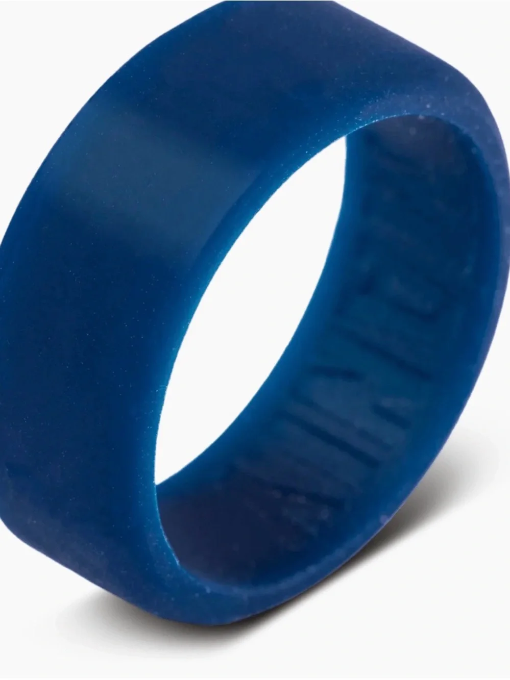 3 pk silicone (The Best Man) men’s navy, blk, green weddng bands-NIP- sz 13.5-14